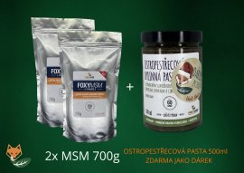 Vánoční set 2x FOXYMSM 700g + OBP 500ml ZDARMA